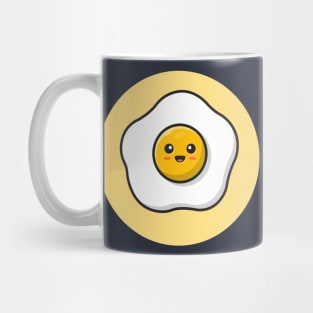 Cute Egg Fried Cartoon Vector Icon Illustration Mug